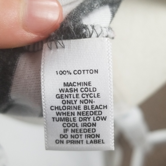 Loft 3/4 Striped Grey & White Shirt - Picture 5 of 5